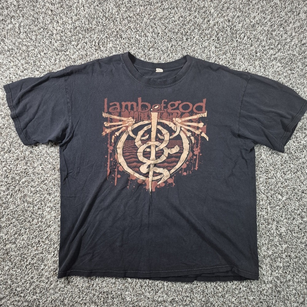 Y2k LAMB OF GOD 2009 NORTH AMERICA TOUR T SHIRT Mens‎ Small-Medium Grunge Core